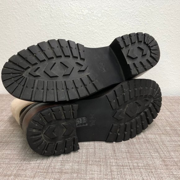 Coach Gabriella Chestnut Natural Vtg Leather Shearling, Ankle Boot Women Size 6B - Picture 6 of 8